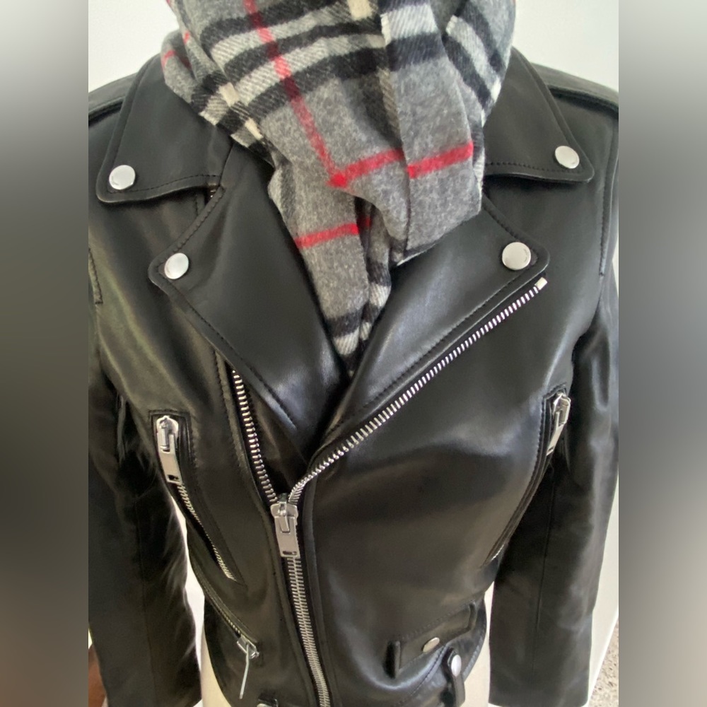 Saint Laurent authentic LAMBSKIN leather biker jacket perfect condition